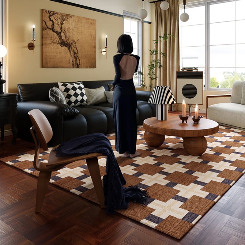 Main view of Vintage American French Waterproof Stain-resistant Rug