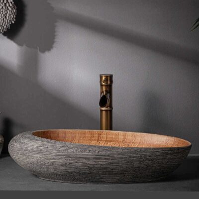 Ceramic Oval Retro Vessel Sink