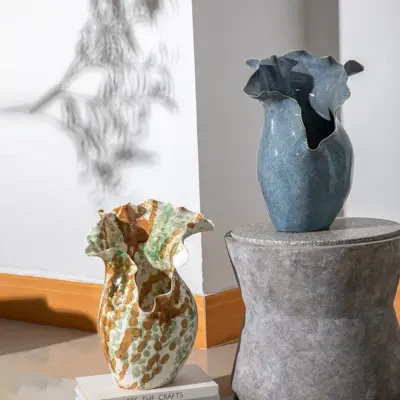 Aomeisi Handmade Ceramic Vase – Living Room Decor & Art. Customizable.