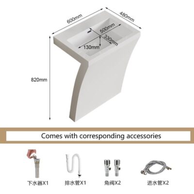 Artistic One-Piece Column Sink