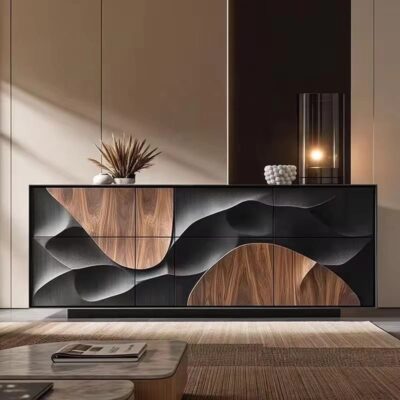 Mid-century Minimalist Wall-mounted Retro Storage Cabinet