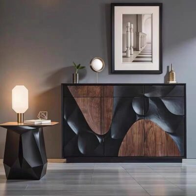 Mid-century Minimalist Wall-mounted Retro Storage Cabinet