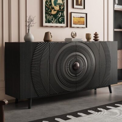 Luxury Solid Wood Retro Foyer Shoe Cabinet & Sideboard