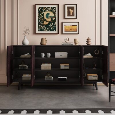 Luxury Solid Wood Retro Foyer Shoe Cabinet & Sideboard