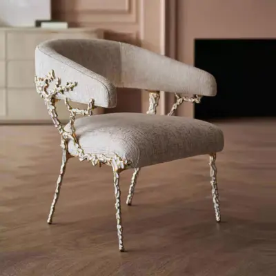 Luxury Pure Copper Designer Dining Chair