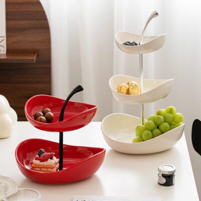 Luxury Ceramic Fruit Bowl Serving Tray