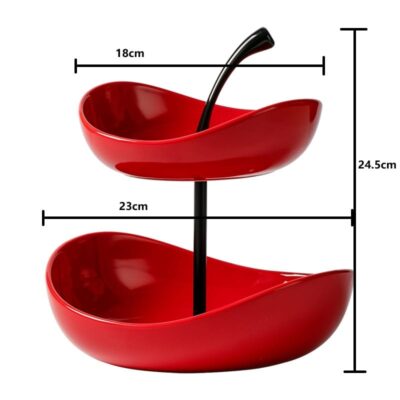Luxury Ceramic Fruit Bowl Serving Tray