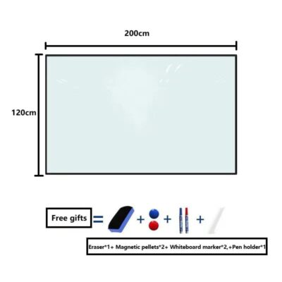 Alum Glass Whiteboard Magnetic Teaching Office Board