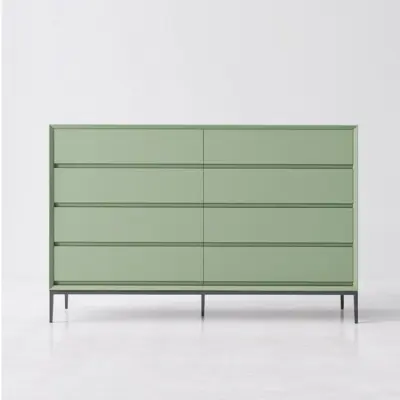 Luxury Modern 8-Door Storage Sideboard for High-End Hotel and Commercial Spaces – Customizable Premium Cabinetry