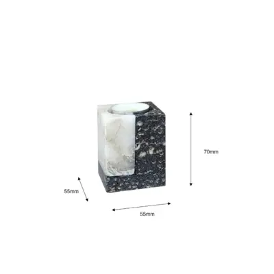 Luxury Custom Marble Candle Holder Set for Upscale Hotels & Modern Home Decor