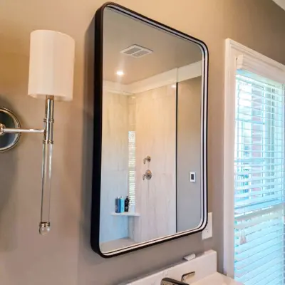 Luxurious Smart LED Bathroom Mirror Cabinet with Touch Screen and Defogger for Five-Star Hotels