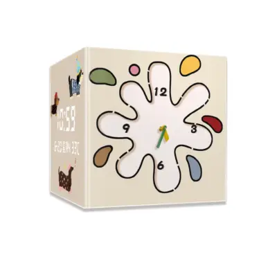 Whimsical Splatter Corner Wall Clock: Customizable Dual-Sided LED Timepiece for Luxury Hotels & Kids’ Suites