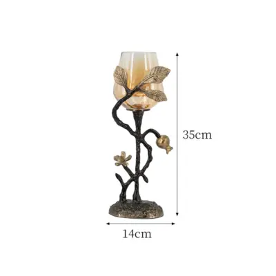 Luxury Custom Gold Aluminum Candle Holder in Black and Gold for High-End Hospitality