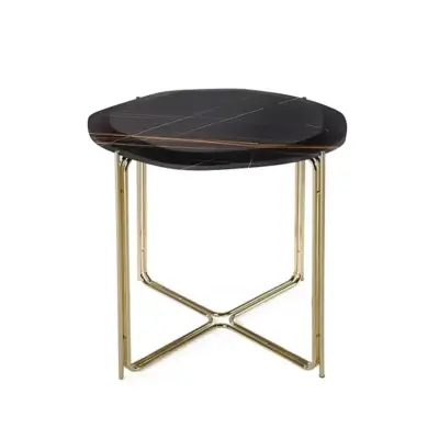 Luxury Black Marble Side Table