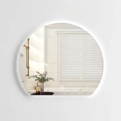 Luxurious Modern Backlit LED Mirror for Five-Star Hotels and Upscale Hospitality Projects