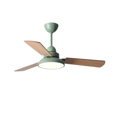 Premium Nordic Fixed Blade Fan Lamp – Minimalist 48-Inch LED Ceiling Fan with Remote Control for Luxury Hospitality and Modern Interior Projects