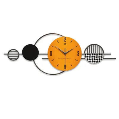 Modern Abstract Horizontal Wall Clock