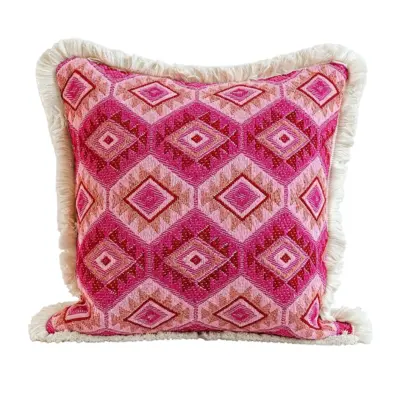Premium Customizable Ethnic Geometric Throw Pillow and Pouf Collection for Luxury Hospitality and Global B2B Interior Projects