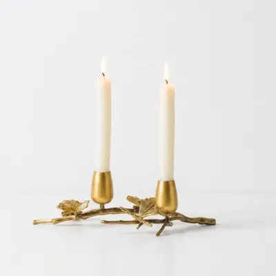 Luxury Custom Copper Candle Holder in Gold for High-End Hotels and Global Hospitality Decor