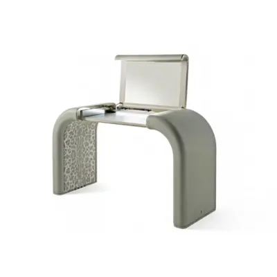 Luxury Grey Solid Wood Vanity Table