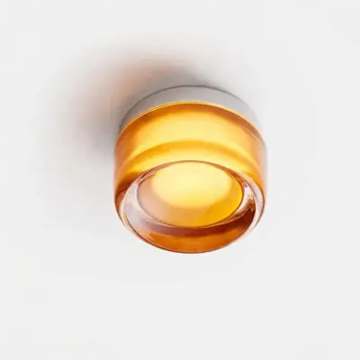 Luxury Dimple and Chip Acrylic LED Wall Sconce – Elegant Customizable Amber and Smoked Grey Vanity Light for Boutique Hotels and Modern Hospitality Interiors