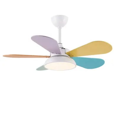 Premium 42-Inch Modern Kids Ceiling Fan with Light – Pure Copper Motor Designer Fan Lamp for Luxury Boutique Hotels and Themed Residential Suites