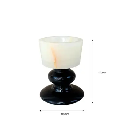 Luxury Custom Marble Onyx Candle Holder for High-End Hotels and Bespoke Interiors
