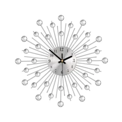 Luxury Crystal Sunburst Wall Clock