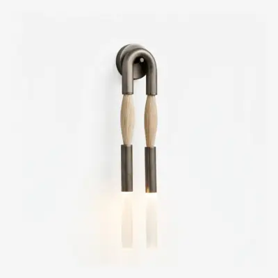 Luxury U-Shaped Bronze Wall Sconce