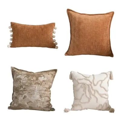 Premium Customizable Textured Decorative Pillow Collection for Global Luxury Hospitality and High-End Commercial Interiors