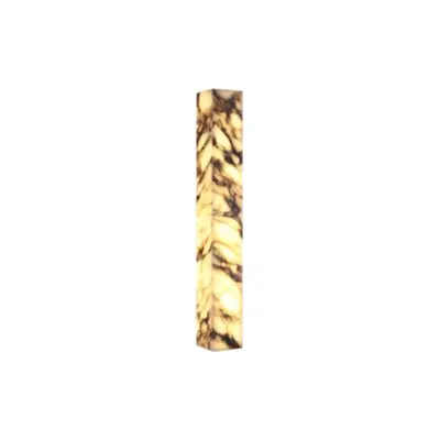 Customizable Marble Linear Pillar Wall Sconce – Luxury Natural Stone Architectural Lighting with 3-Color Adjustable LED for High-End Hospitality and Boutique Interiors