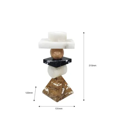 Luxury Custom Marble Candle Holder for Upscale Hospitality & Bespoke Interior Decor