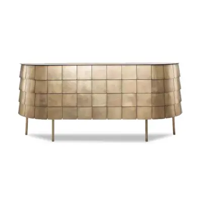 Automated Scaled Gold Sideboard