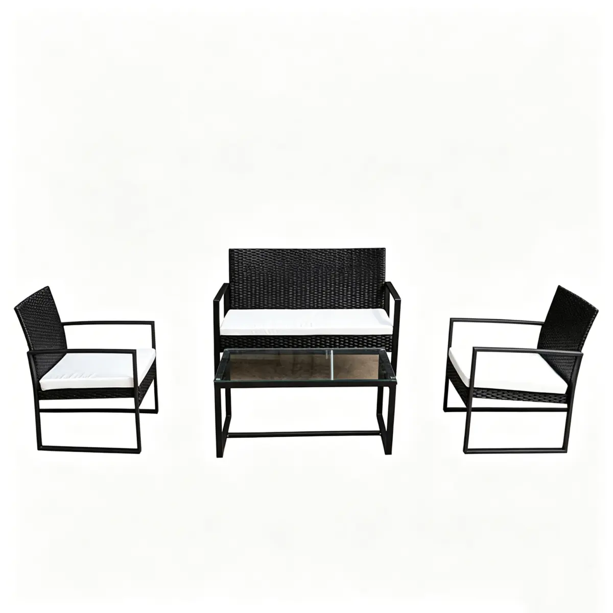 Luxury PE Rattan Outdoor Sectional Sofa Custom Hospitality Garden Patio Furniture Lounge Set