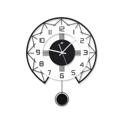 Geometric Silent Wall Clock