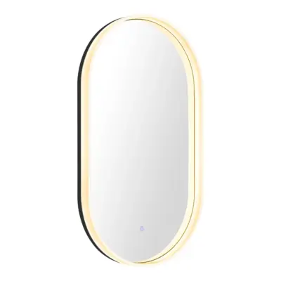 Luxurious Backlit LED Wall Mirror with Smart Defogger and Acrylic Diffuser for Five-Star Hotels