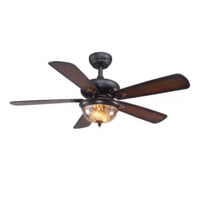Premium Modern Wood Blade Ceiling Fan with Integrated LED – 3-Speed Remote Control Fan Lamp for Luxury Hospitality and Residential Projects