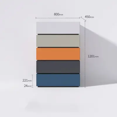 Customizable Luxury Matte Red Ultra-Thin Tipping Bucket Shoe Cabinet for High-End Hotels and Modern Residential Entrances