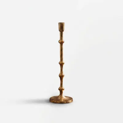 Luxury Custom Gold Aluminum Candle Holder for High-End Hospitality and Global Hotel Decor