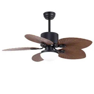 Premium Fixed Blade Fan Lamp – 48-Inch Crystal Integrated Ceiling Fan with LED Lighting and Remote Control for Luxury Hospitality Decor