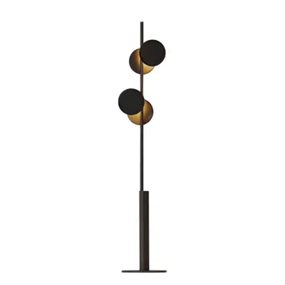 Modern Minimalist Eclipse LED Floor Lamp for Luxury Hotels & High-End Interiors