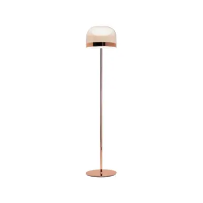 Luxury Rose Gold Minimalist LED Floor Lamp for Upscale Hospitality Interiors