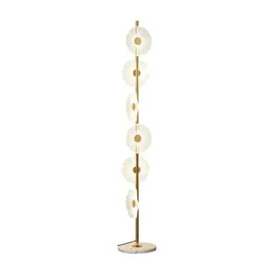 Luxury Modern Minimalist Marble and Iron LED Floor Lamp