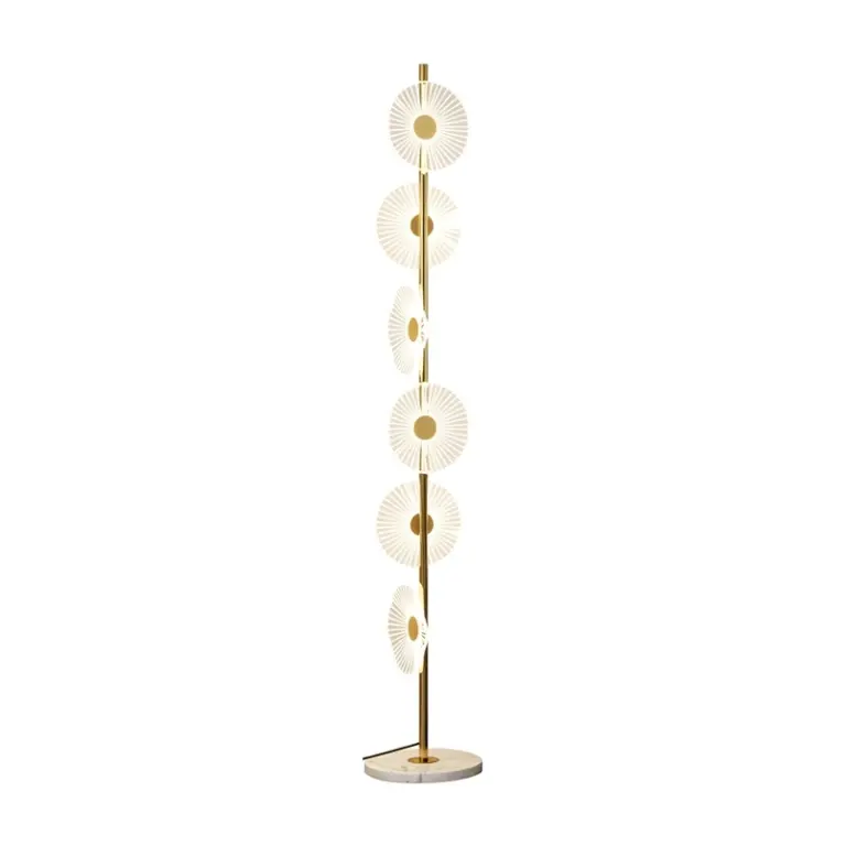 Luxury Modern Minimalist Marble and Iron LED Floor Lamp