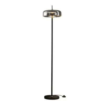 Luxury Modern Minimalist Marble and Glass LED Floor Lamp