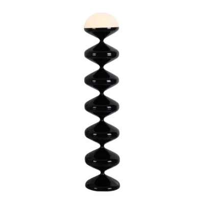 Luxury Modern Sculptural Iron and Acrylic Floor Lamp with Totem Design for High-End Hospitality and Boutique Hotel Decor