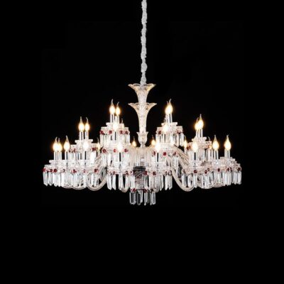 Royal Multi-Tier Grand Crystal Chandelier with 28 LED Lights