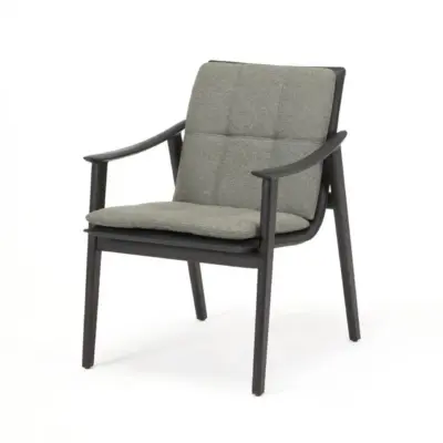 Solid Ash Wood Lounge Chair with Upholstered Seat | Walnut & Smoked Oak Finishes