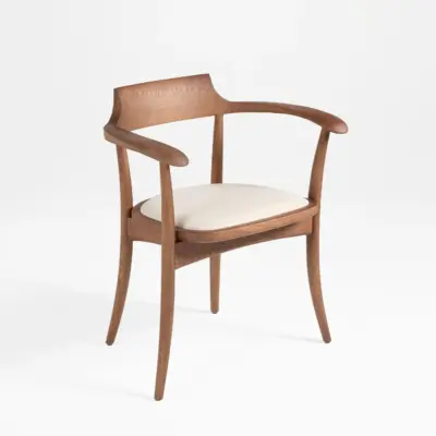Classic Solid Ash Wood Wishbone-Style Dining Chair