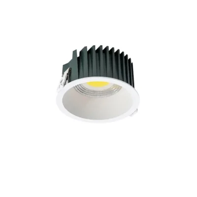 Eco Friendly Aluminum LED Recessed Downlight 10W 20W 30W High Lumen Matte White Commercial Ceiling Spot Light